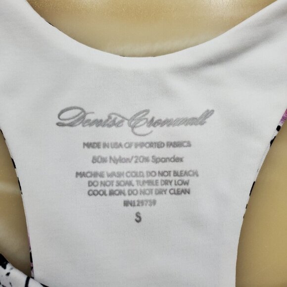 Denise Cronwall Racer Back Print Collage Layer Look Tennis Dress - Picture 11 of 15